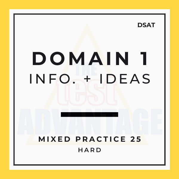 Domain 1 | Information and Ideas | Mixed Practice  25