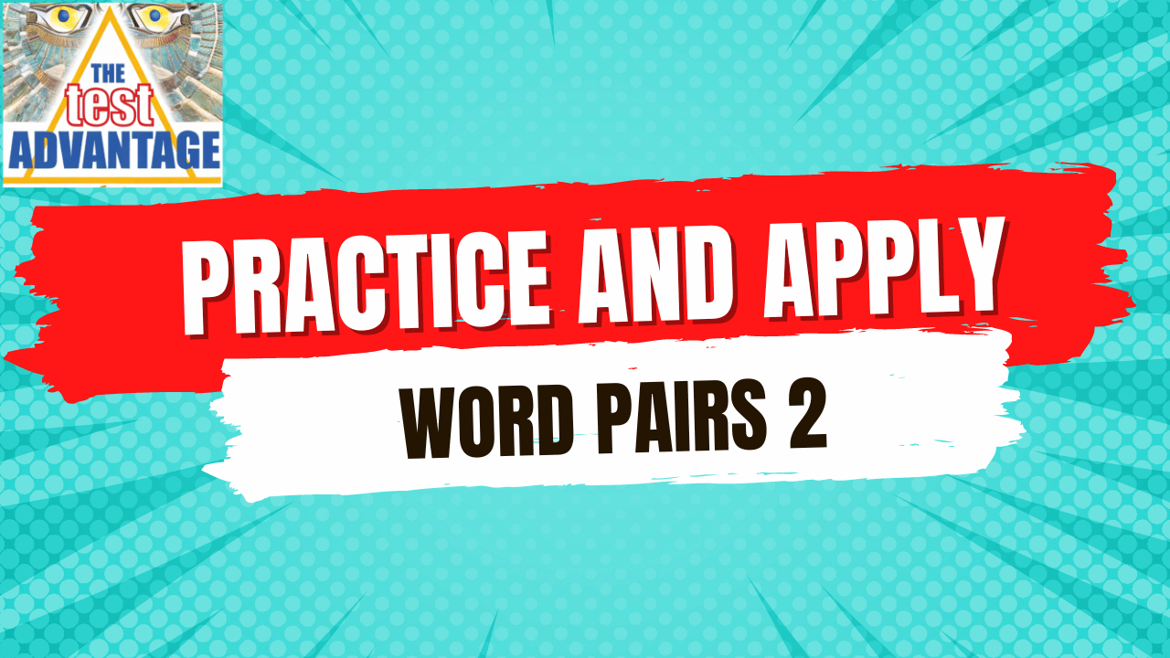 Practice and Apply: Word Pairs 2