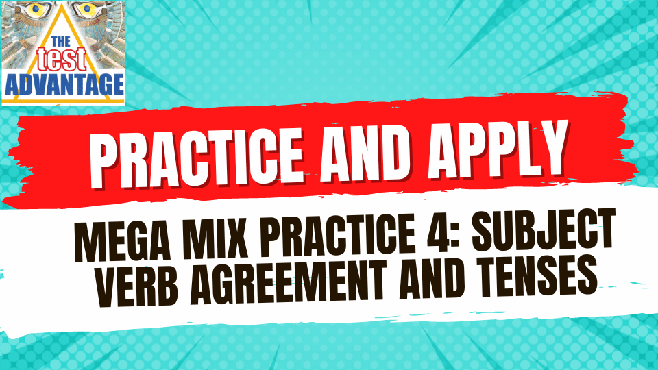 Practice and Apply | Mega Mix Practice 4 | Subject Verb Agreement and Tenses