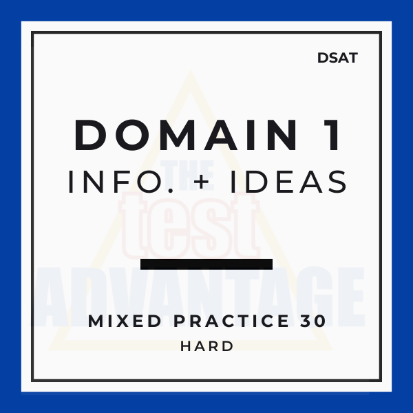 Domain 1 | Information and Ideas | Mixed Practice  30