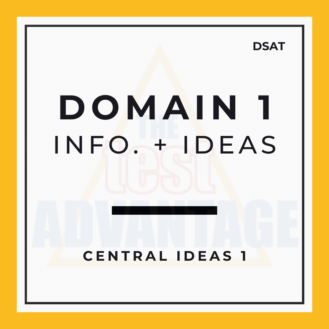 Domain 1 | Notes | Central Ideas and Details 1