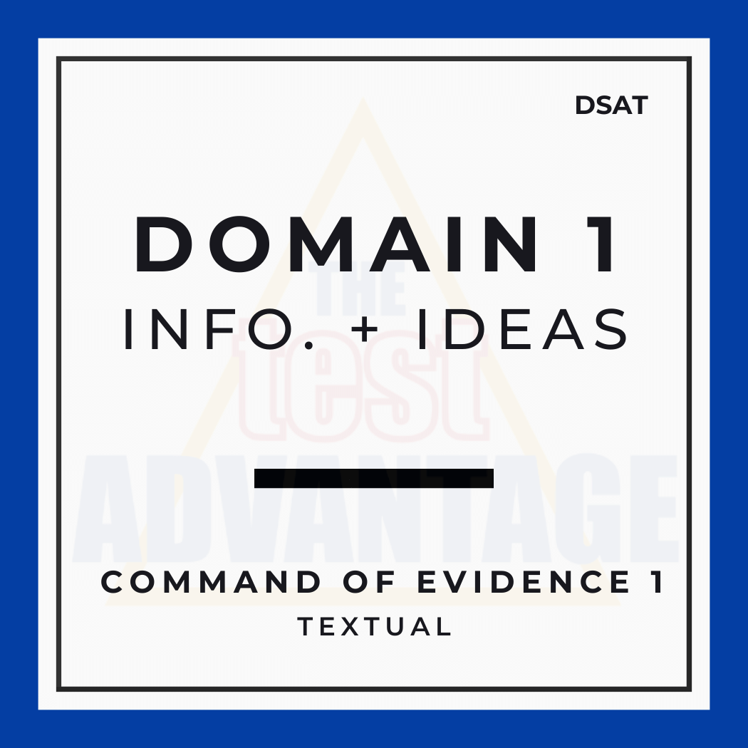 Domain 1 | Information and Ideas | Support and Weaken 1