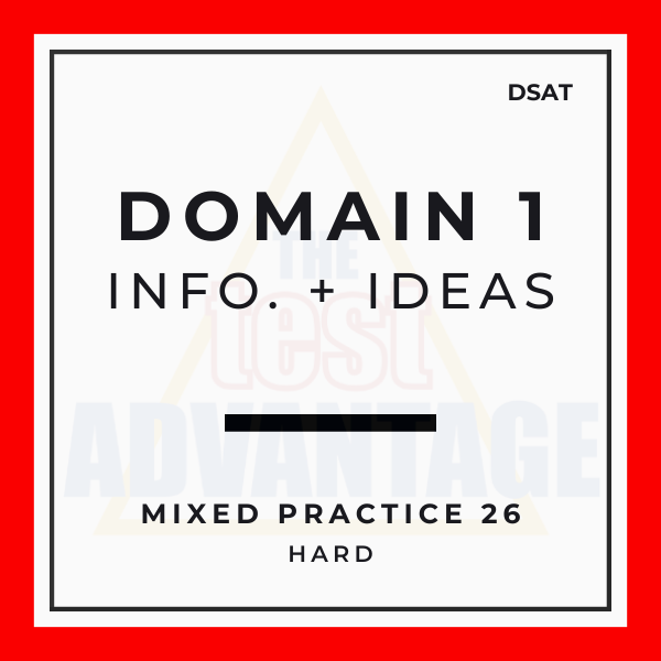 Domain 1 | Information and Ideas | Mixed Practice  26