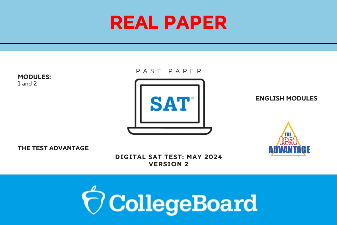 Overcome the Digital SAT with Authentic Papers from TheTestAdvantage.com