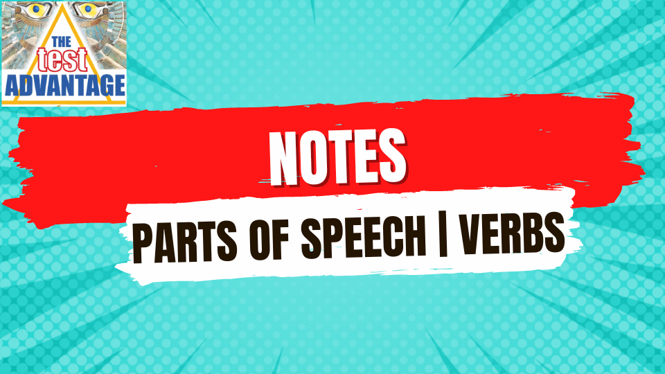 Lesson 2 | Notes | Parts of Speech | Verbs